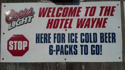Hotel Wayne - McVeytown, PA menu_pic