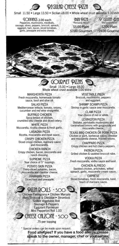 Basilico Pizza & Pasta - Mount Kisco, NY menu_pic
