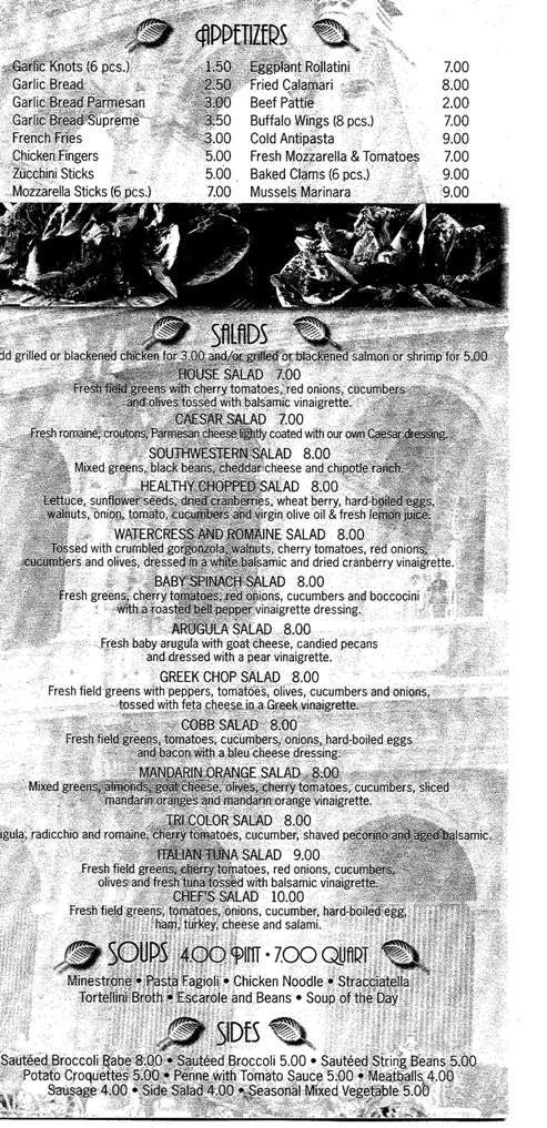 Basilico Pizza & Pasta - Mount Kisco, NY menu_pic
