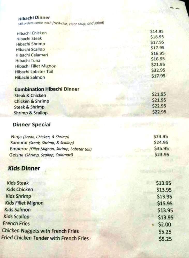Geaux Fish Sushi and Hibachi - Thibodaux, LA menu_pic