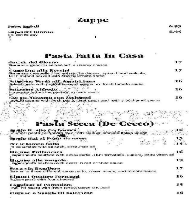 Emilio's Trattoria - Bay Harbor Islands, FL menu_pic