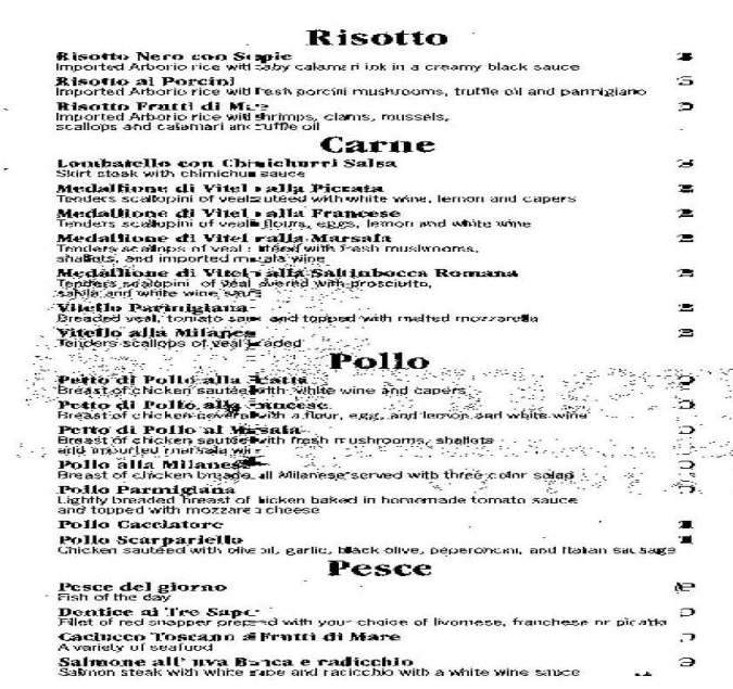 Emilio's Trattoria - Bay Harbor Islands, FL menu_pic