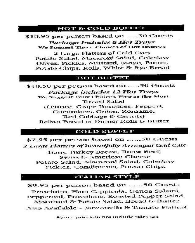 Munno's Italian Import Deli - Pearl River, NY menu_pic