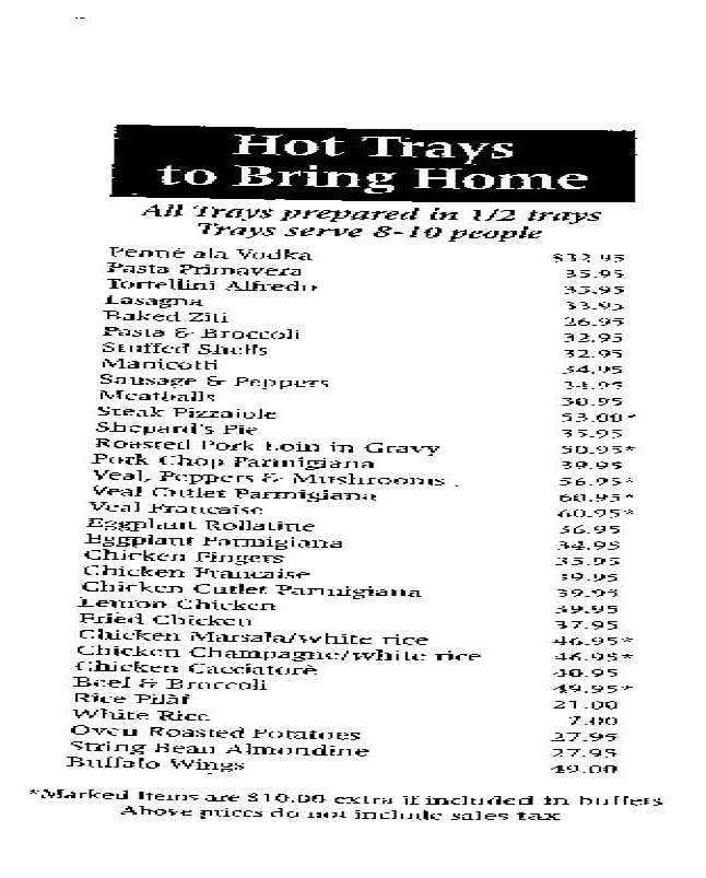 Munno's Italian Import Deli - Pearl River, NY menu_pic