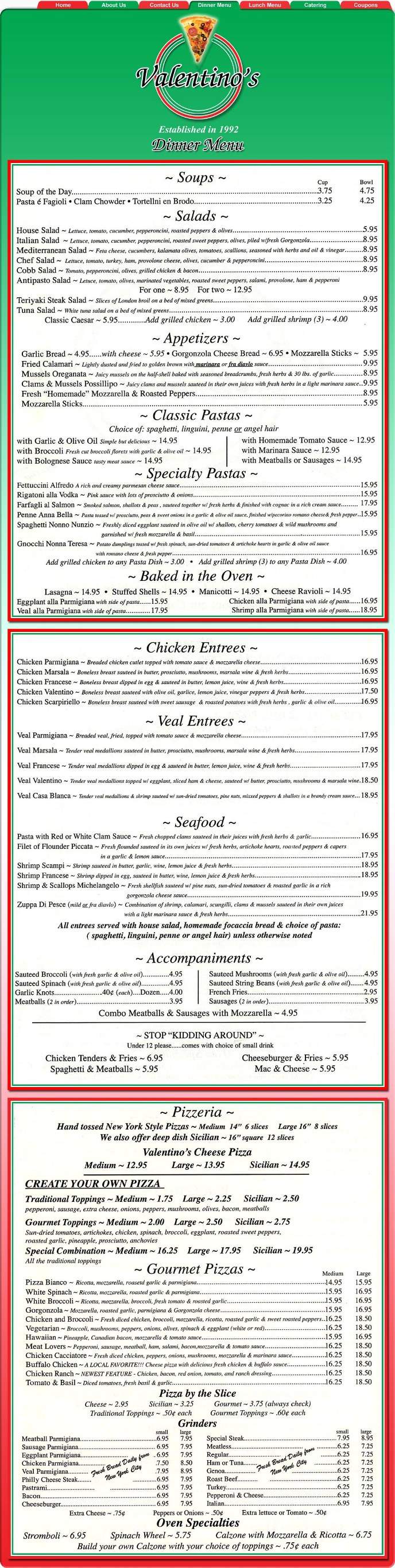 /5707704/Valentinos-Restaurant-and-Pizza-Ledyard-CT - Ledyard, CT
