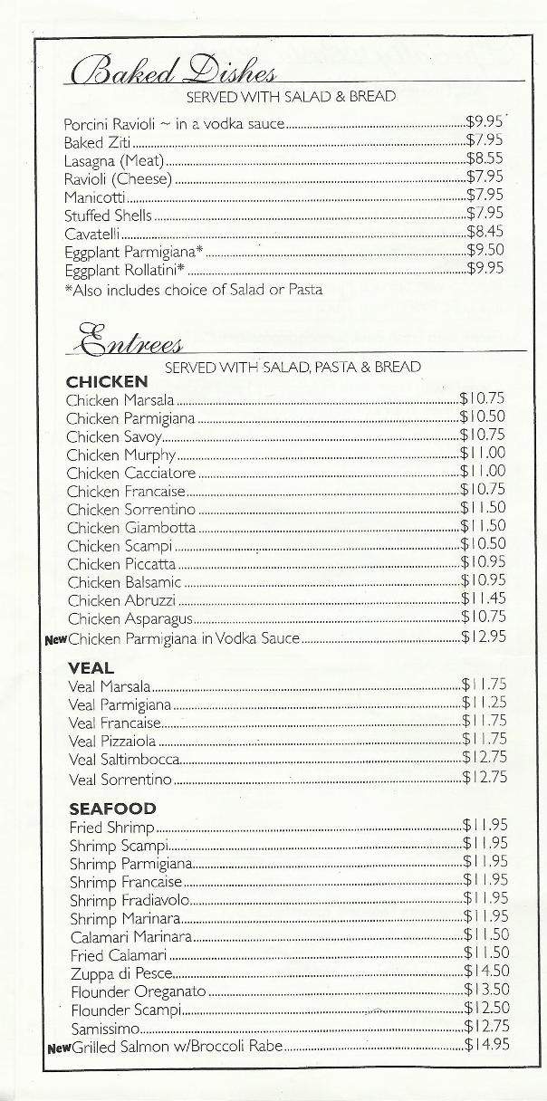 Cabrina's Pizzeria - Nutley, NJ menu_pic