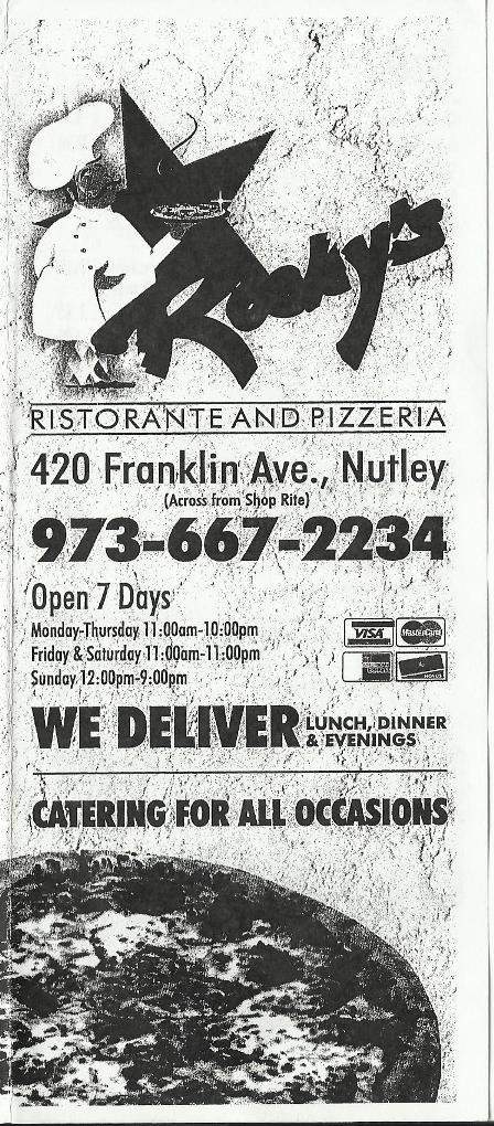 Rocky's Restaurant & Pizzeria - Nutley, NJ menu_pic