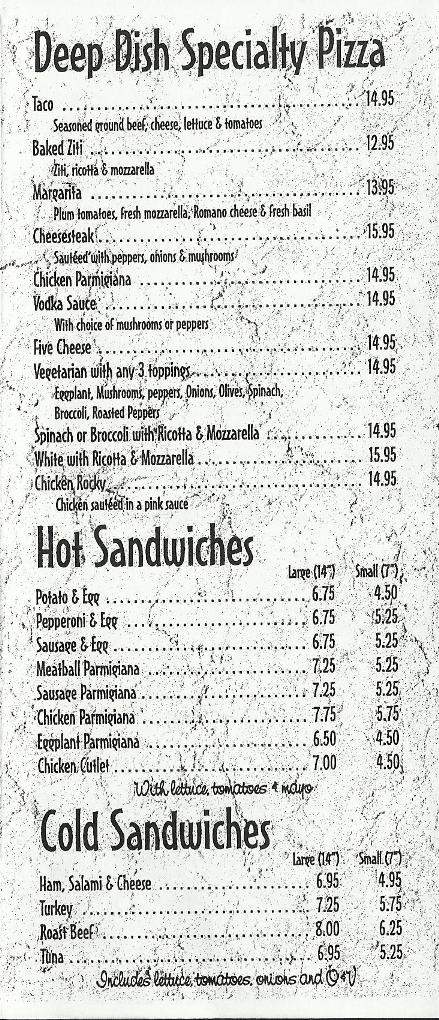 Rocky's Restaurant & Pizzeria - Nutley, NJ menu_pic