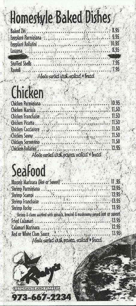 Rocky's Restaurant & Pizzeria - Nutley, NJ menu_pic
