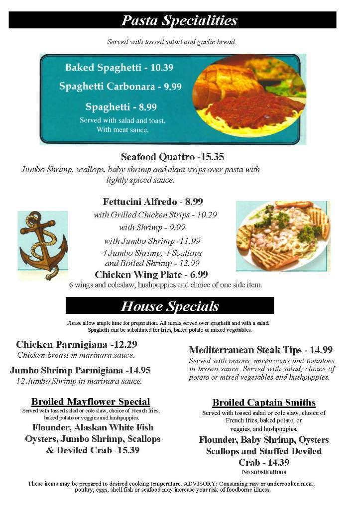 Mayflower Seafood Restaurant - Henderson, NC menu_pic