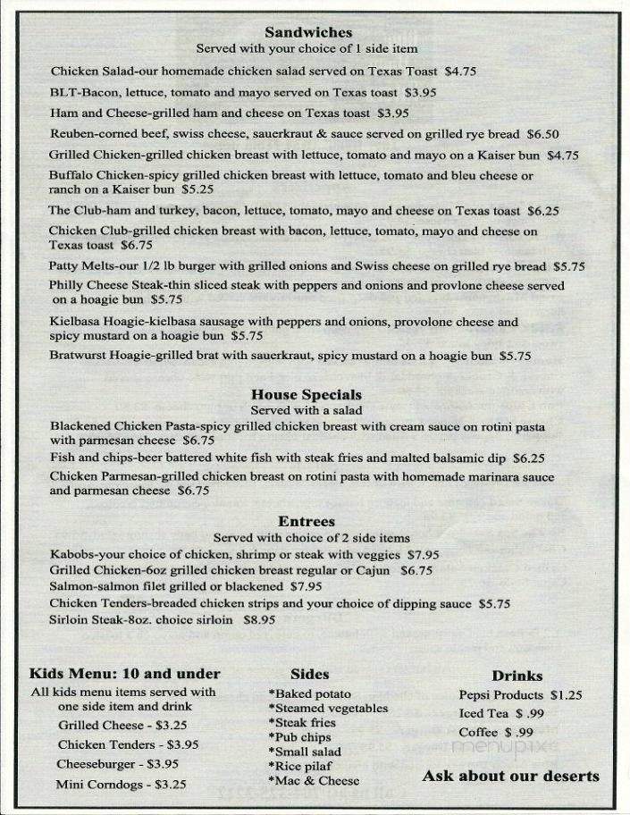 Blue Moon Tavern - Newton, NC menu_pic