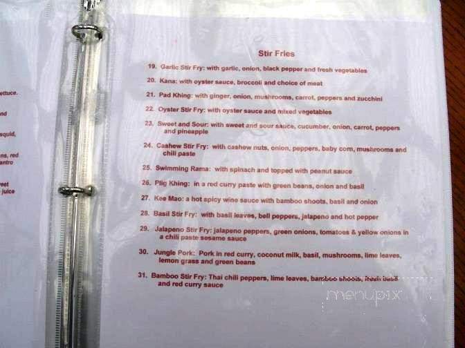 Thai Smiles - Aberdeen, WA menu_pic