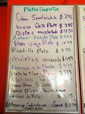 Comida Caribea - Laredo, TX menu_pic