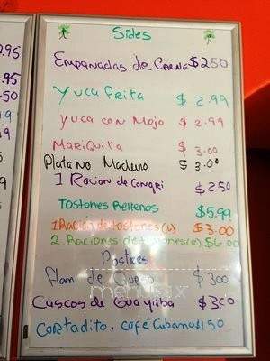 Comida Caribea - Laredo, TX menu_pic