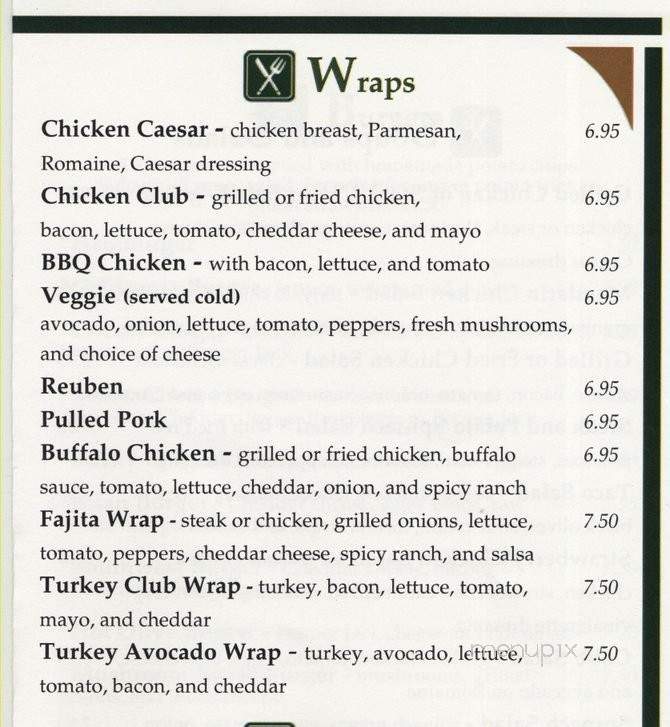 Time Out Pub and Eatry - Janesville, WI menu_pic