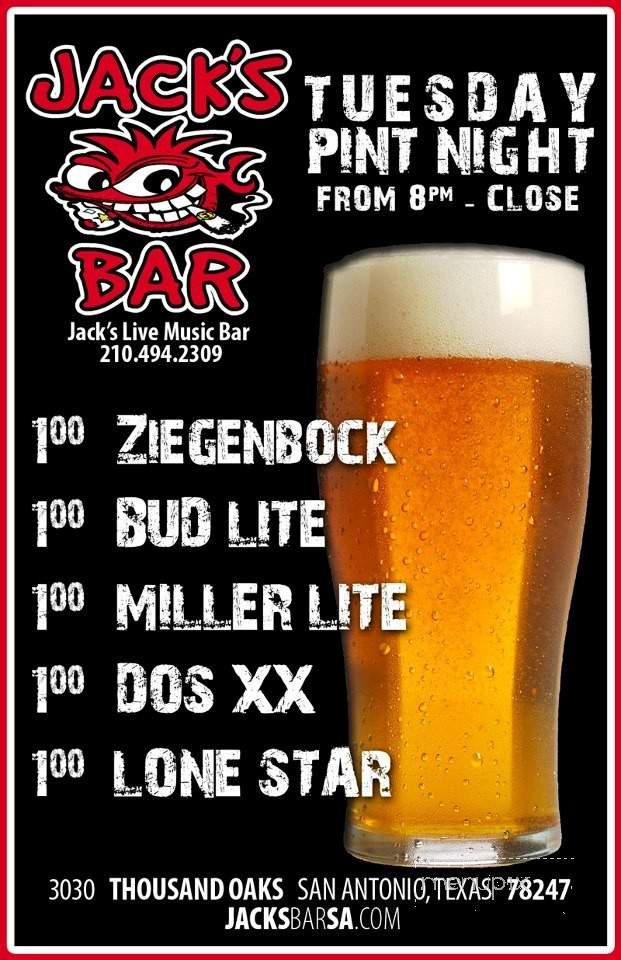 J.a.K.S - San Antonio, TX menu_pic