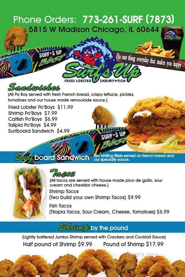 Surf's Up - Hillside, IL menu_pic