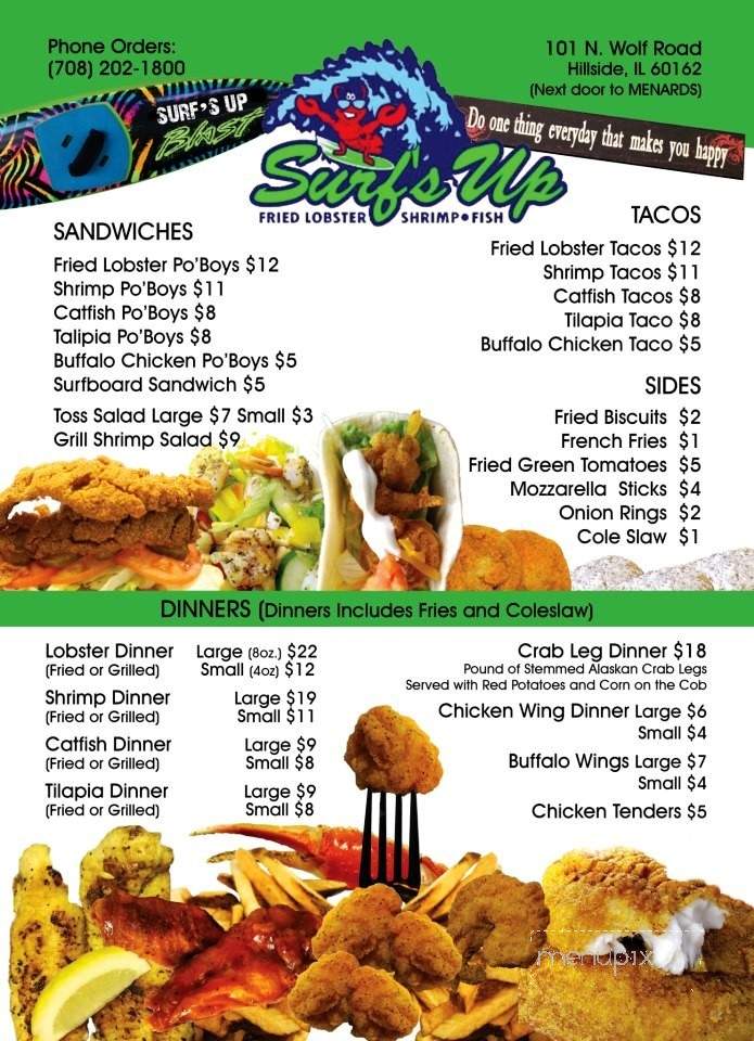 Surf's Up - Hillside, IL menu_pic