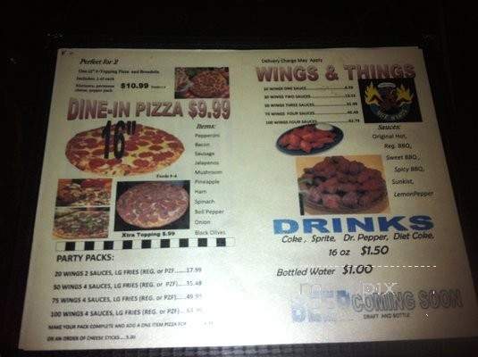 Knockout Pizza & Wings - El Paso, TX menu_pic