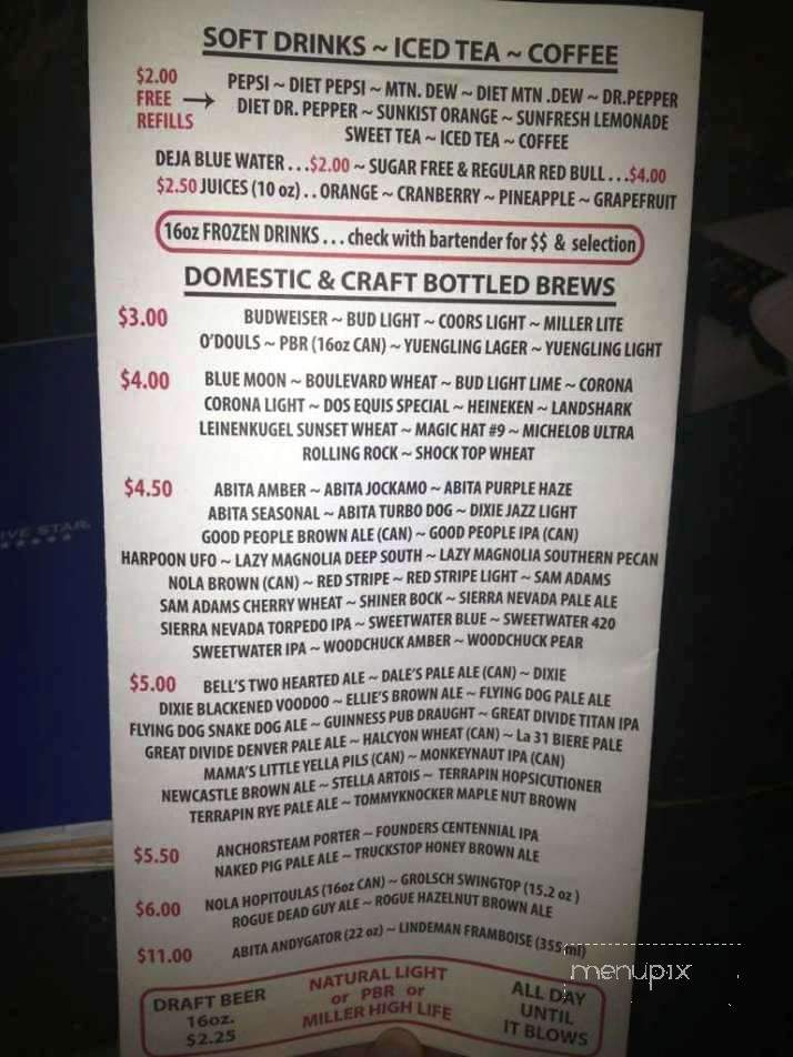 Burger U - Tuscaloosa, AL menu_pic