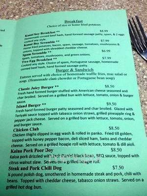 Kauai Cafe - Las Vegas, NV menu_pic