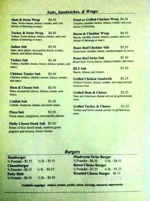Yvonne's - Cape Girardeau, MO menu_pic