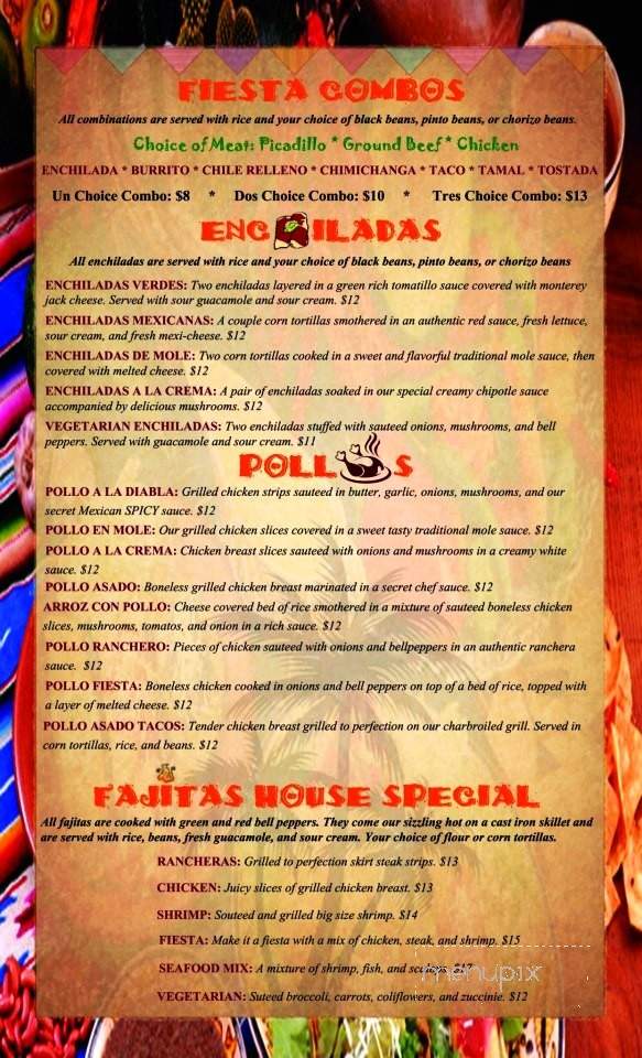 Miguel's and Fiesta Market - Medford, OR menu_pic