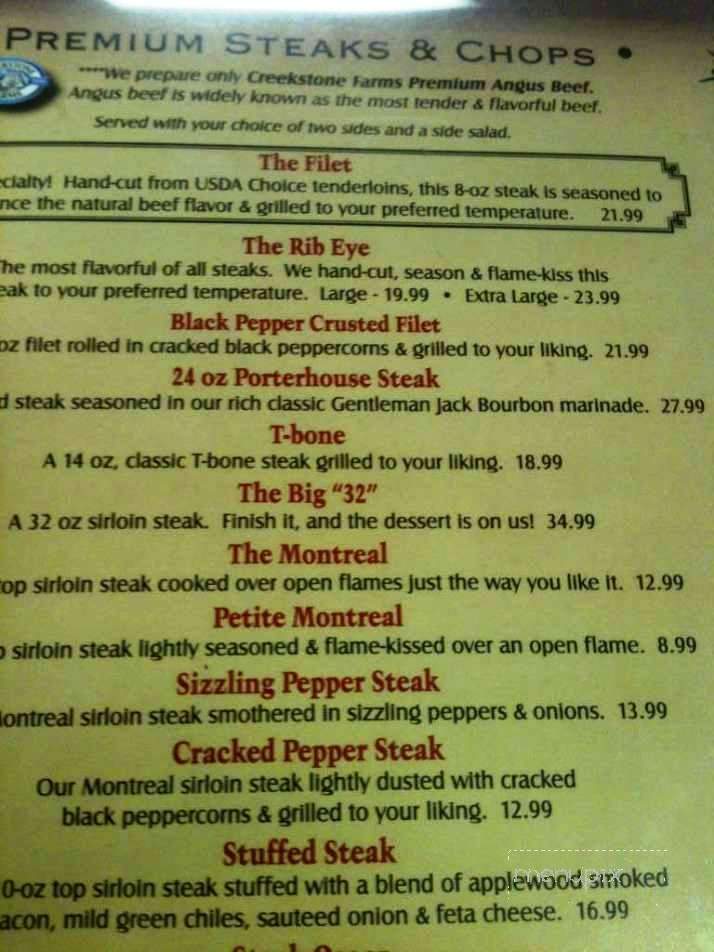 Tumbleweeds - Nowata, OK menu_pic