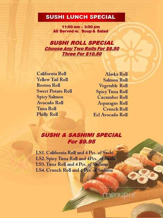 Miyako Sushi Bar and Hibachi Grill - Largo, FL menu_pic