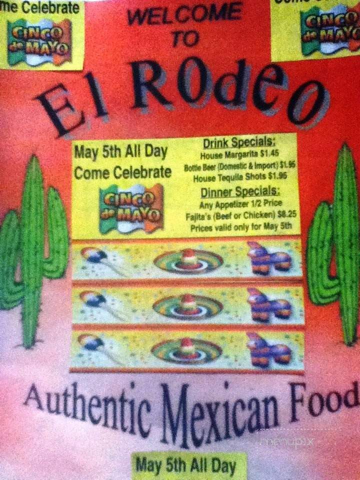 El Rodeo - Belleview, FL menu_pic