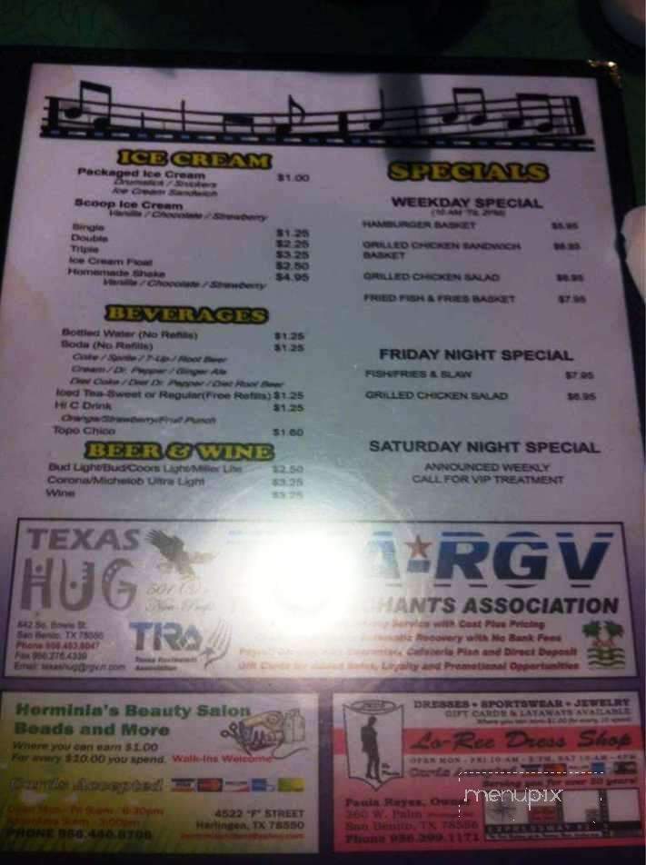 O'l D's Soda Shop - Harlingen, TX menu_pic
