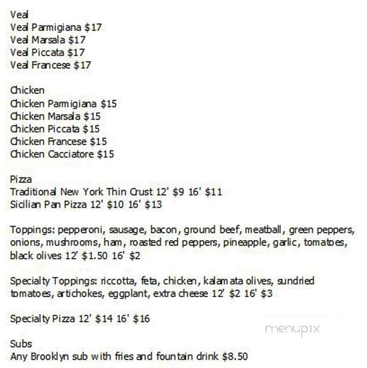 MP Taverna - Irvington, NY menu_pic