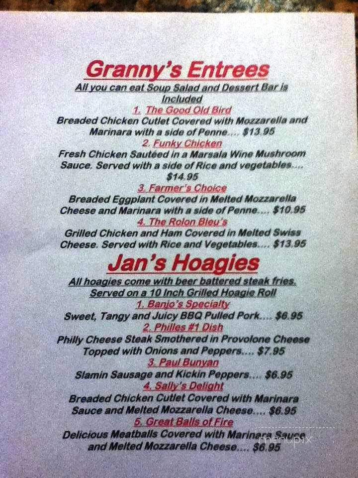 Pennsyltucky Grill - Honesdale, PA menu_pic