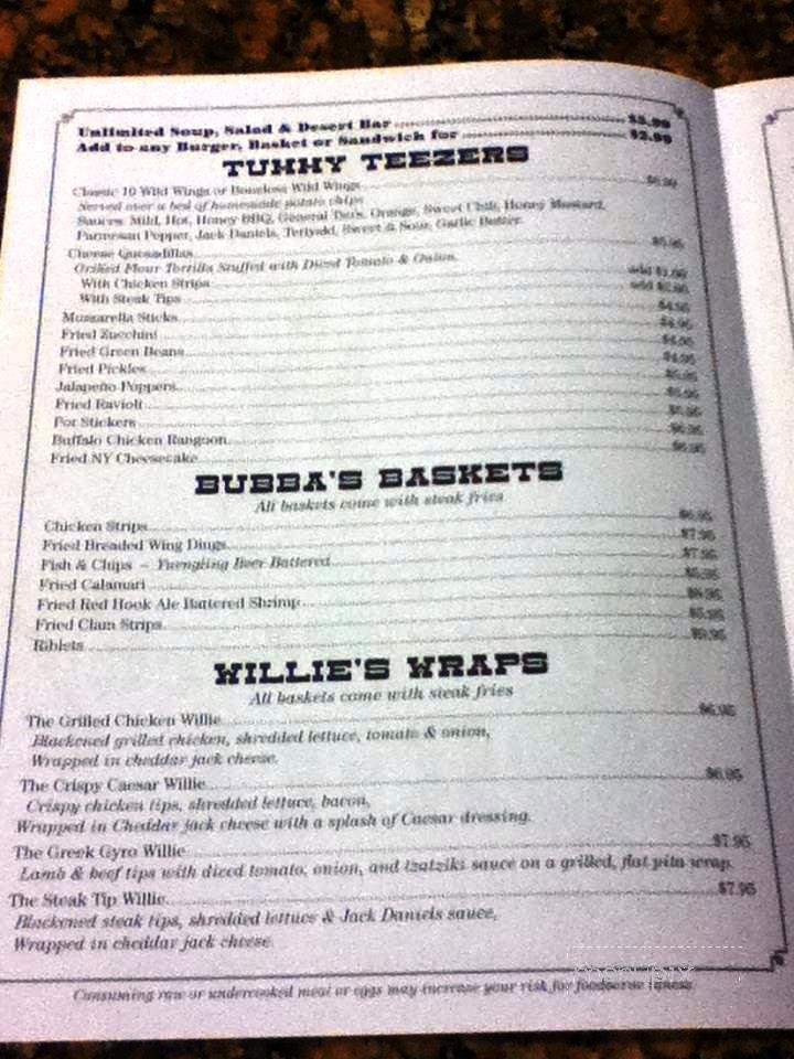 Pennsyltucky Grill - Honesdale, PA menu_pic
