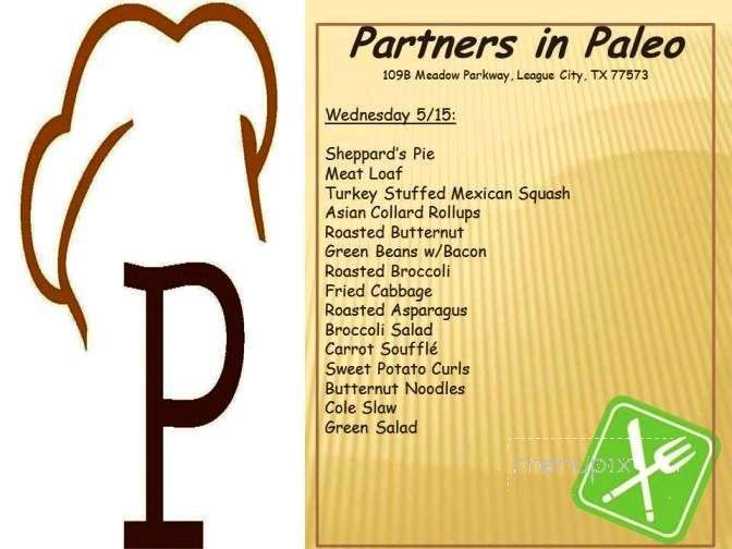 Partners in Paleo - League City, TX menu_pic
