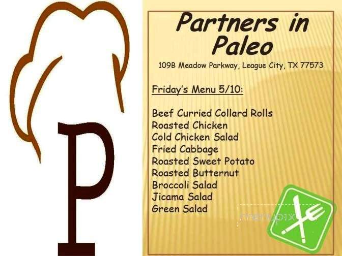Partners in Paleo - League City, TX menu_pic