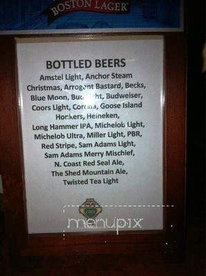 Cara Irish Pub & Restaurant - Dover, NH menu_pic