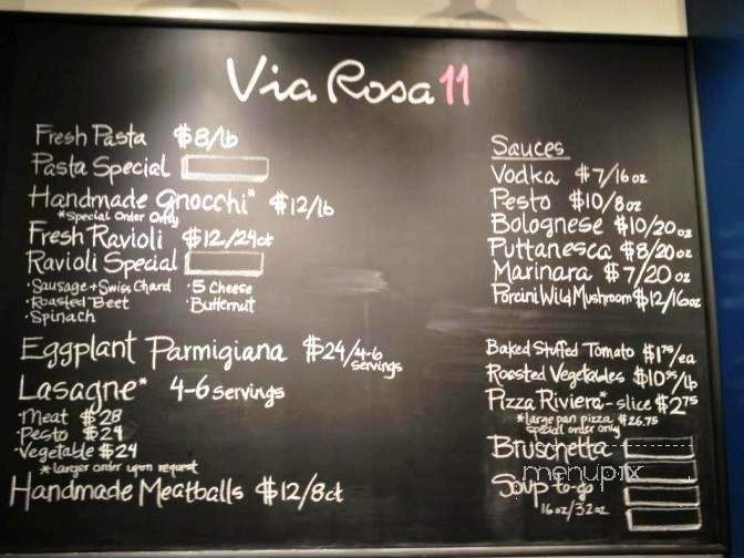 Via Rosa 11 Italian Market & Kitchen - Bainbridge Island, WA menu_pic
