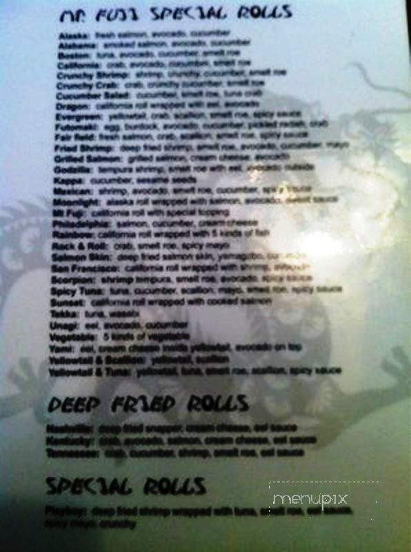 Mt. Fuji - Mount Juliet, TN menu_pic
