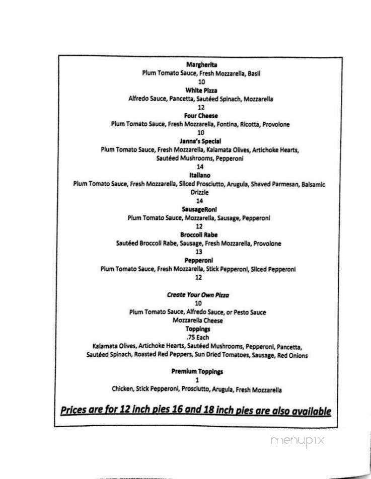 Janna Maria's - Ihb , FL menu_pic
