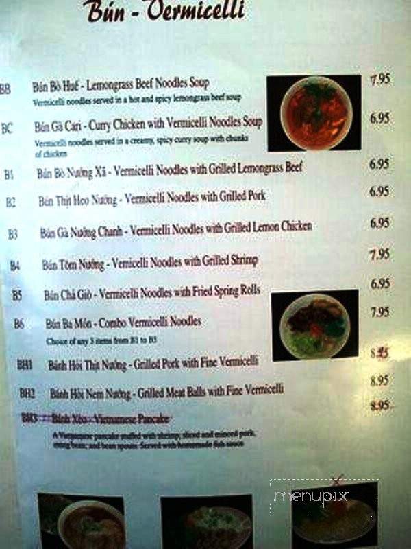 Mi La Cay - Silver Spring, MD menu_pic