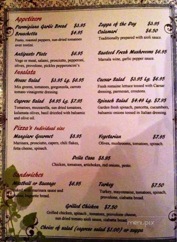 Mangiare Italian Restaurant - Independence, OR menu_pic