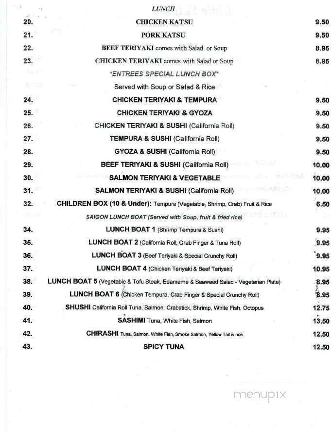 Little Saigon Sandwiches Sushi - Brandon, MS menu_pic