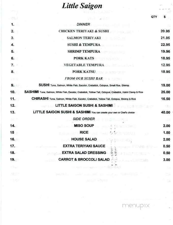Little Saigon Sandwiches Sushi - Brandon, MS menu_pic