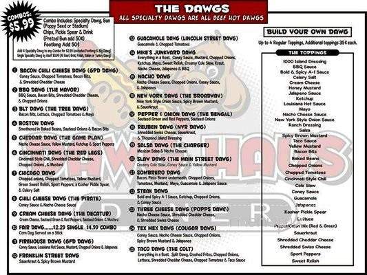 Dawg Haus Diner - Greensburg, IN menu_pic