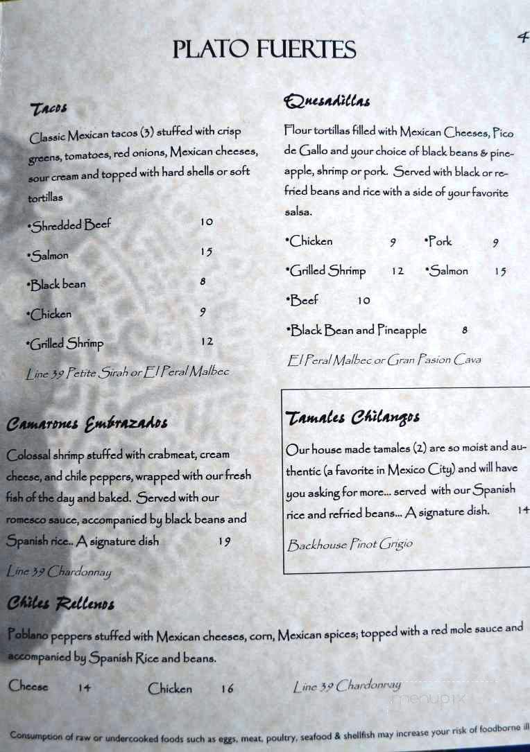 La Sirena Gorda Cabana - Sanford, FL menu_pic
