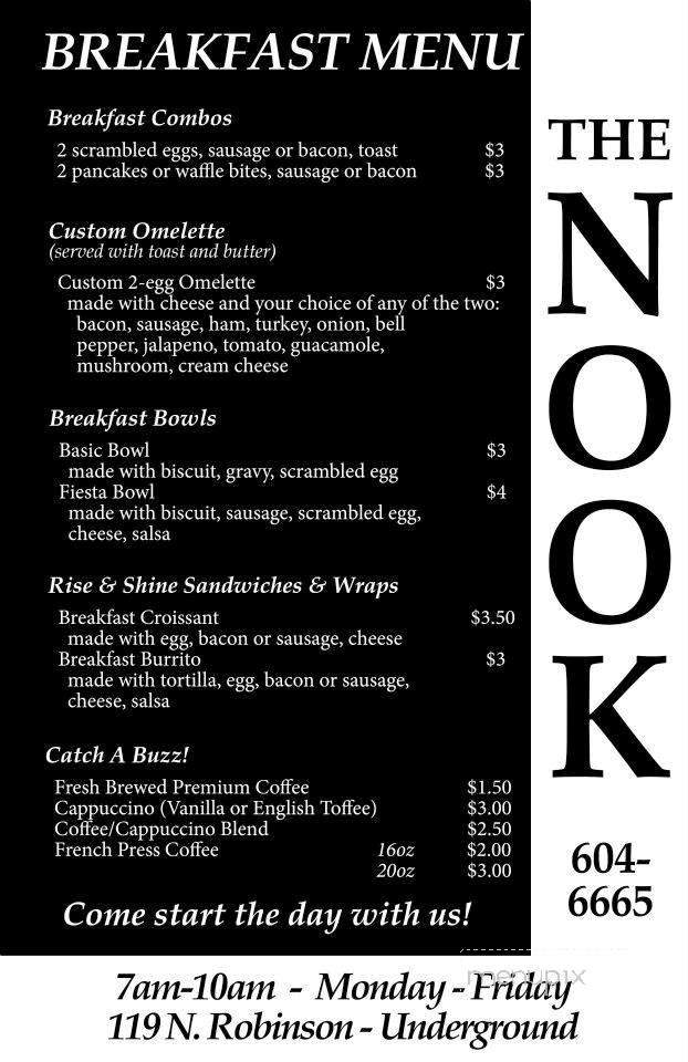 Nook - Oklahoma City, OK menu_pic