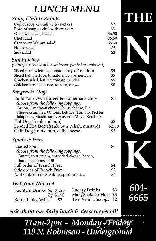 Nook - Oklahoma City, OK menu_pic