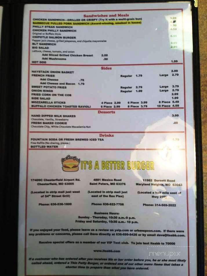 /380161297/Its-a-Better-Burger-Maryland-Heights-MO - Maryland Heights, MO