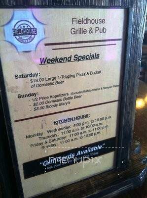 Fieldhouse on Heritage - Bourbonnais, IL menu_pic
